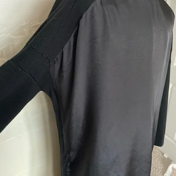 🖤VINCE🖤 Black Wool Mixed Media Dress - Picture 11 of 11